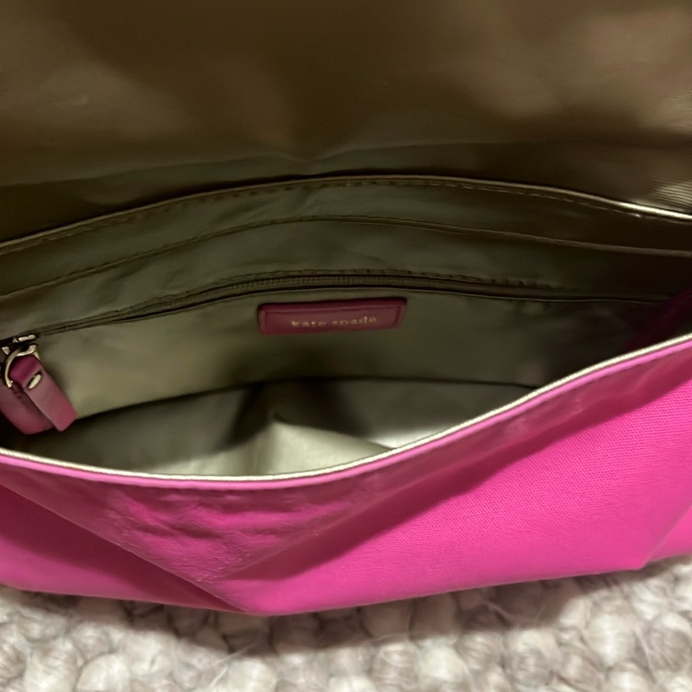 Kate Spade Pink and Red Bow Shoulder Bag - Picture 8 of 12